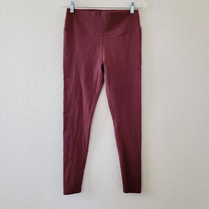 Glyder Tone Up Legging Pants Womens Size L Brown Stretch